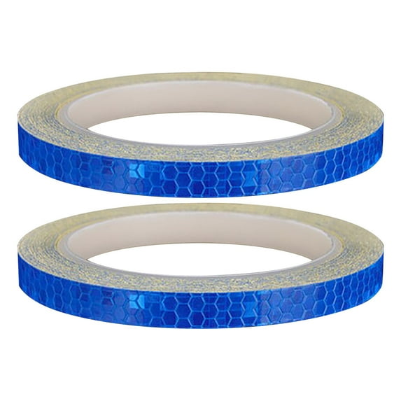 BNNG 2PC Luminous Equipment Stickers Reflective Tapes Safety Reflective Warning Stickers, Waterproof Outdoor Bike Rim Reflector Tape, Thin Reflective Sticker Rolls for Bikes, Motorcycle Decoration