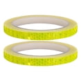 thumbnail image 1 of BNNG 2PC Luminous Equipment Stickers Reflective Tapes Safety Reflective Warning Stickers, Waterproof Outdoor Bike Rim Reflector Tape, Thin Reflective Sticker Rolls for Bikes, Motorcycle Decoration, 1 of 9