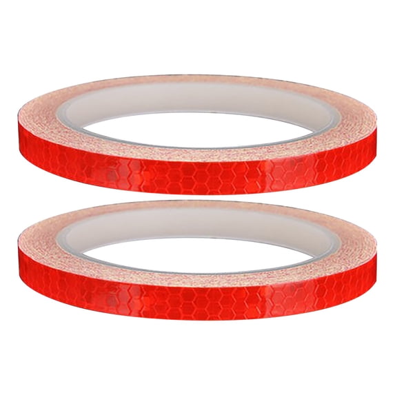 BNNG 2PC Luminous Equipment Stickers Reflective Tapes Safety Reflective Warning Stickers, Waterproof Outdoor Bike Rim Reflector Tape, Thin Reflective Sticker Rolls for Bikes, Motorcycle Decoration