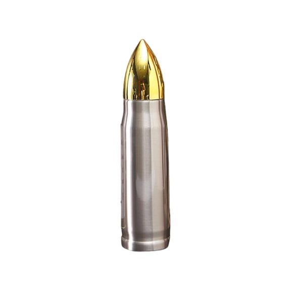 BNNG 304 Stainless Steel Bullet Tumbler Shape Water Bottle 17 oz 500 ml Double Wall Vacuum Insulated Thermos Coffee Mug Insulated Flask Cup for Hiking Traveling,Unique Tumbler Gift for Men