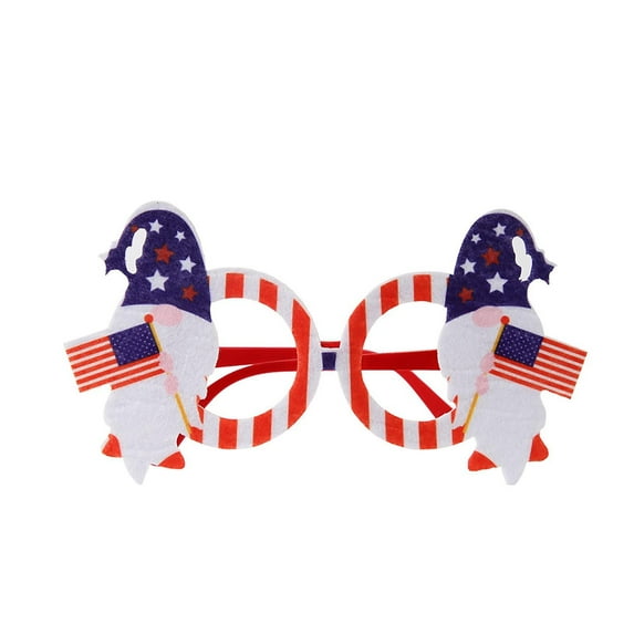BNNG 4th of July Glasses, Independence Day Eyeglasses for Independence Day Party Favors, American Flag Paper Glasses for Kids Adult, Photo Booth Props Eyewear for Patriotic
