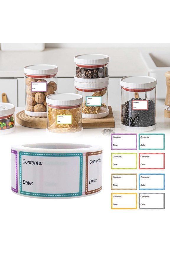 500 Pcs Day of Week Label Food Label Monday Through Sunday Management Inventory Sticker Removable Weekly Self Adhesive Date Dot Sticker for Restaurant Kitchen Container