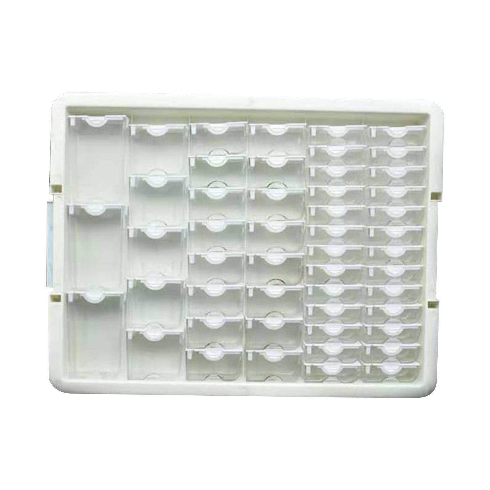 BNNG 5d Diamond Painting Embroidery DIY Tool Accessories Small Transparent Case Square Bottle for Diamond Drill Storage, Removable Clear Plastic Painting Drill Organizer with Snap Shut Lid