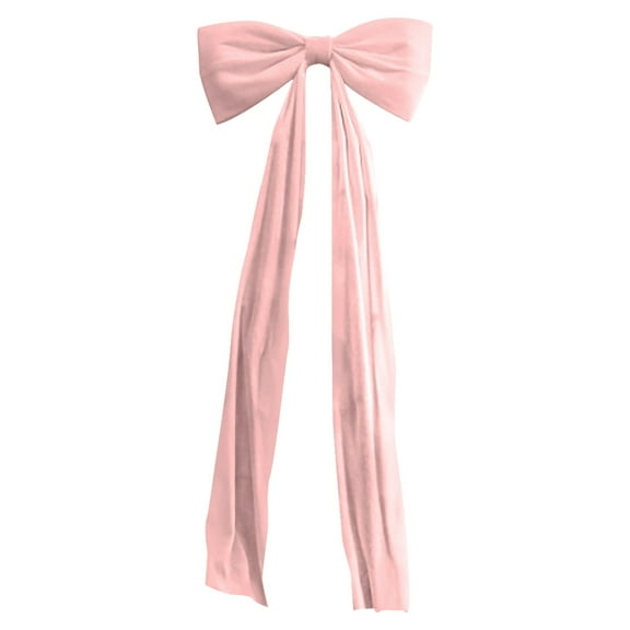 BNNG 6 Foot Giant Velvet Bows for Christmas Decor - Big Pink Velvet Bow for Tree Topper, Window Wall Mantle, Indoor Outdoor Home Room Valentines Xmas Holiday Decoration,Pink/Beige
