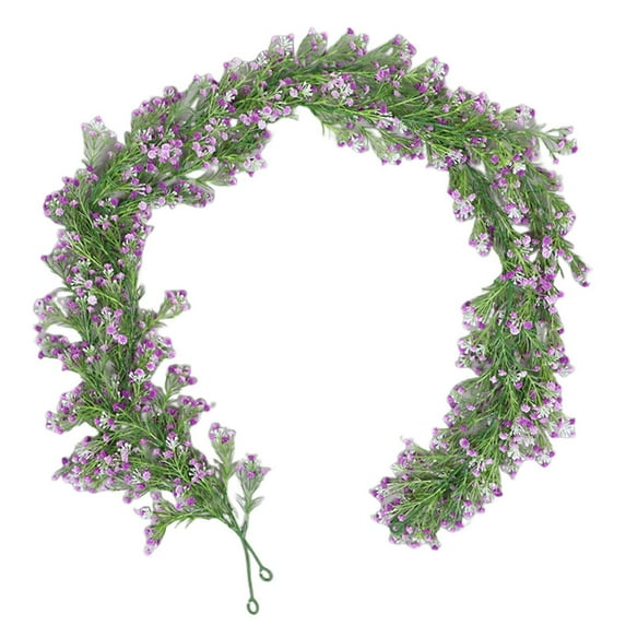 BNNG 6FT Spring Flower Garland, Artificial Not Withering Wildflower Vine for Indoor Door, Window, Wall, Arch Background, Home Farmhouse Wedding Party Decor