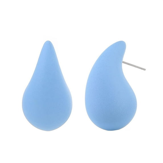 BNNG Acrylic Spray Painted Solid Color Water Droplet Shaped Earrings With A Design Feel For Women's Earrings Pineapple Stud Earrings Contemporary Sleek Hoop Earrings
