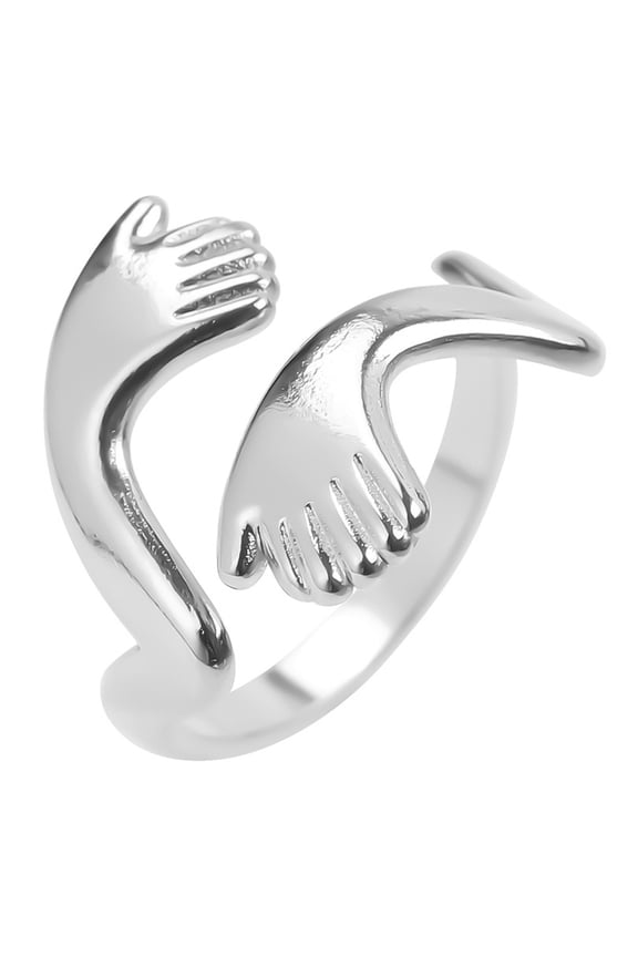 Adjustable Open Rings For Women Simple Temperament Silver Ring Female Fashion Personality Ring Ring Girlfriends Hand Jewelry Simple Ladies Minimalist Open Rings For Women Knuckle Rings For Women
