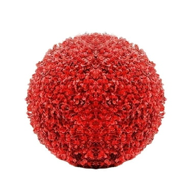BNNG Artificial Boxwood Topiary Plants For Arcades Decks Outdoor Walkways Boxwood Lifelike Plants Clean Look Artificial 1 Count Large Artificial Flowers faux Flower Wall Decor