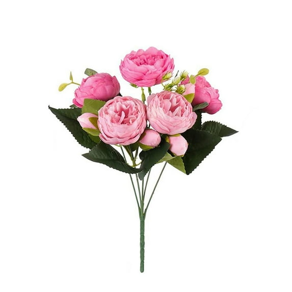 BNNG Artificial Flowers Peonies Bouquets Silk Peonies Fake Flowers for Home Window Wedding Party Decoration(Multi Color), Vase No Included Clearance