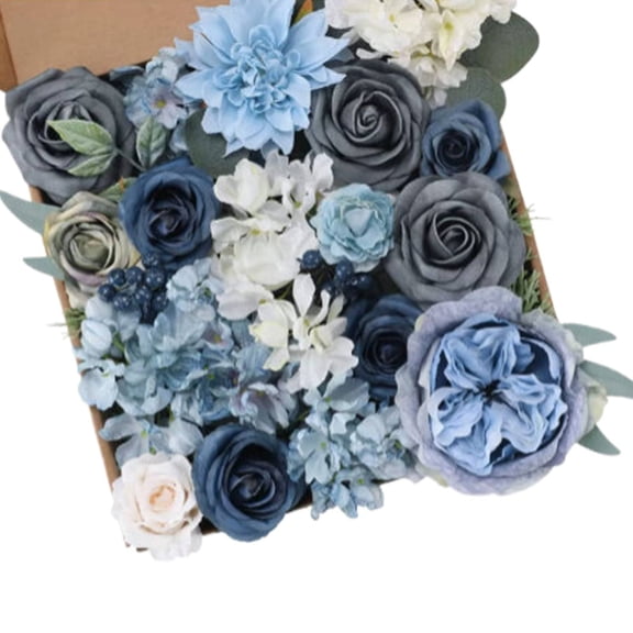 BNNG Artificial Flowers Silk Roses Bulk for DIY Wedding Bouquet Bridal Shower Decorations Fake Floral Arrangements Party Table Centerpieces Home Decor Indoor Blush Peach Box 20pcs