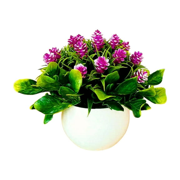 BNNG ‌Artificial Potted Flowers Fake Plants with Vase - Realistic Silk Floral Arrangements for Table Centerpiece, Kitchen Coffee Room Decor, Holiday Dining & Home Wedding Party Decoration‌