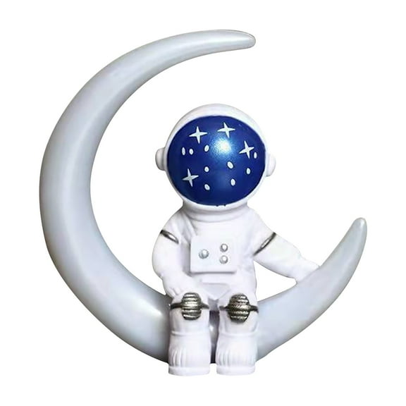 BNNG Astronaut Figurines Cake Topper Astronaut Figure Toys Outer Space Cake Decoration Space Desktop Ornaments Miniature Astronaut Action Statue Spaceman Model Display for Desk Shelf Decor
