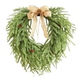 thumbnail image 1 of BNNG Beaded Greenery Wreath with Hanger Sash - 20 Inch Natural Greenery Wreaths Boho Wall Hanging Decoration for All Season Bedroom Room Rustic Farmhouse Home Indoor Outdoor Window Decor, 1 of 8