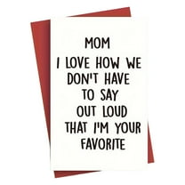 BNNG Birthday Card for Mom, Happy Mother Birthday Card Gift from Son Daughter, Naughty Mother's Day Thank You Cards for Mom, Unique Mom Birthday Card Gift,Sweet Mother's Day Card Gift Idea