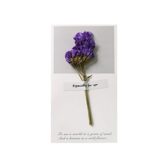 BNNG Blank Cards and Dried Flowers Greeting envelopes, Thank You Notes with Envelopes Set-for Wedding, Mother's Day, Valentine's Day, Baby Showers, Birthday, Invitation Wish Card Clearance