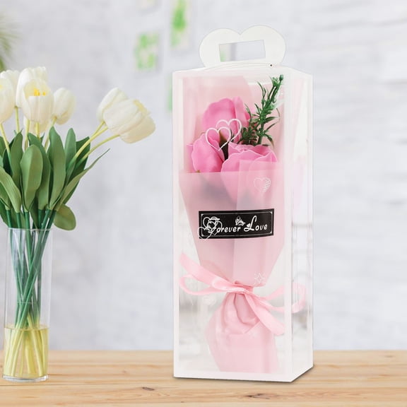 BNNG Bouquet Doll Bouquet Girl's Birthday Gift Valentine's Day Gift For Girlfriend Artificial Flower Hanging Baskets Outdoor Artificial Flower Arrangements In Vase Infinity Rose Forever Bloom Box