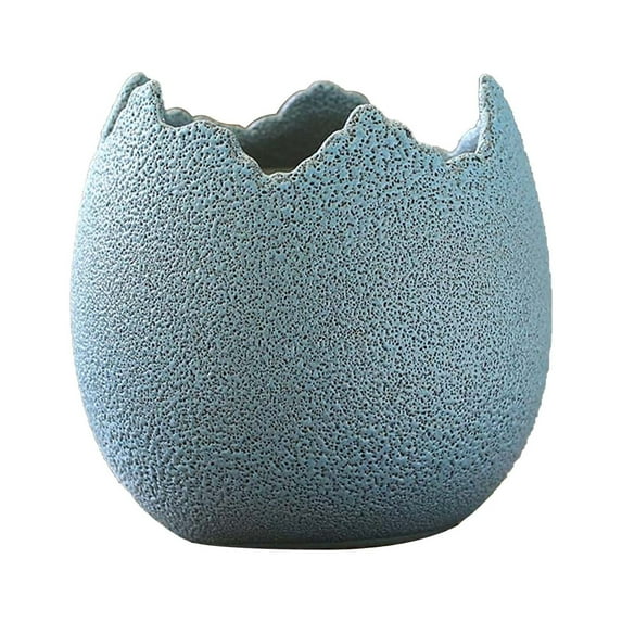 BNNG Breathable Meaty Flowerpot Ceramic Potted Rough Pottery Simple Personality Eggshell Meat Plant Old Pile Flowerpot Tall Vase