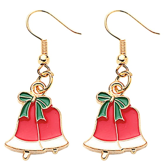 BNNG Candy Cane Earrings Womens Christmas Earrings Pendant Earrings Christmas Santa Claus Elk Snowman Holiday Jewelry Set, Ideal Gift Retro Chritmas Earrings Christmas Drop Earrings