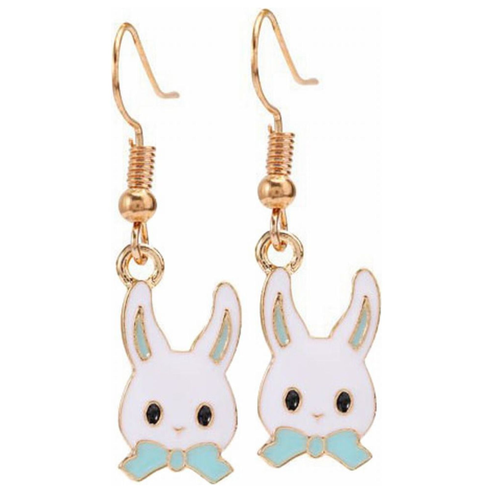 Easter Bunny & Carrot Drop Earrings For Women - Acrylic Holiday Festive Party Jewelry
