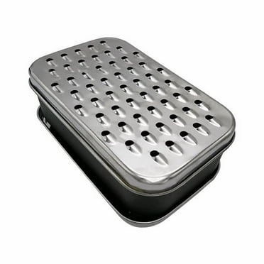 BNNG Cheese Grater with Container, Multi Purpose Graters for Kitchen, Easy to Clean Box Grater with Handle, Stainless Steel Cheese Shredder, Julienne Slicer Salad Chopper Cheese Shredder