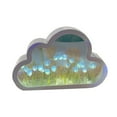 thumbnail image 1 of BNNG Children'S Night Light Wall Decor, Toddler Room Night Light Decoration, Cloud Shape Night Light Decor, Diy Pink Purple Blue Light Night Light Flower Wall Decoration Off Light Is Mirrores, 1 of 7