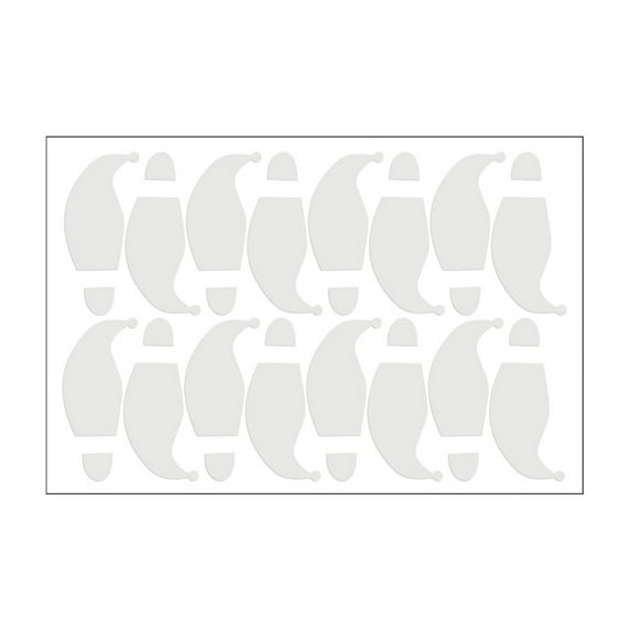 BNNG Christmas Big Snowflake Window Stickers Glow in The Dark Santa Hat Window Decal Winter Luminous Decoration for Holiday Home Decor Christmas Wall Art Decoration