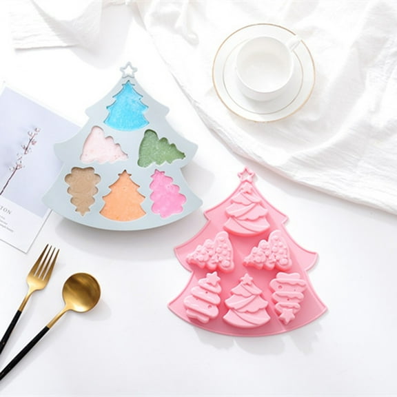 BNNG Christmas Chocolate Mold, Christmas Chocolate Cake Molds Christmas Molds Silicone Non Stick Christmas Baking Molds For Chocolate Candy Christmas Candle Mold Silicone Soap Mold