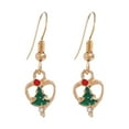 thumbnail image 1 of BNNG Christmas Dangle Earrings Christmas Tree Bell Earrings Christmas Creative Holiday Party Earrings Jewelry Hoop Earrings Women Snowman Earrings Holiday Party Earrings, 1 of 3