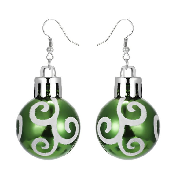 BNNG Christmas Earrings Christmas Creative Holiday Party Earrings Jewelry Hoop Earrings Women Chritmas Dangle Earrings Christmas Sparkle Earrings Holiday Party Earrings