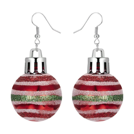 BNNG Christmas Earrings Christmas Creative Holiday Party Earrings Jewelry Hoop Earrings Women Chritmas Dangle Earrings Christmas Sparkle Earrings Holiday Party Earrings