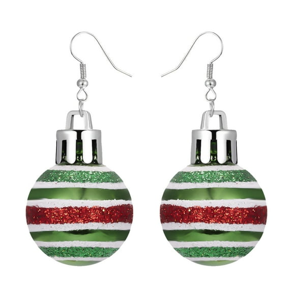 BNNG Christmas Earrings Christmas Creative Holiday Party Earrings Jewelry Hoop Earrings Women Chritmas Dangle Earrings Christmas Sparkle Earrings Holiday Party Earrings