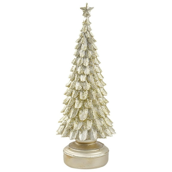 BNNG Christmas Tree Tabletop Decorations, Christmas Decor Indoor,Xmas Pine Trees, Winter Snow Ornaments Tabletop Resin Trees Dinner Holiday Party Supplies Winter Mantle Shelf Centerpieces Decor