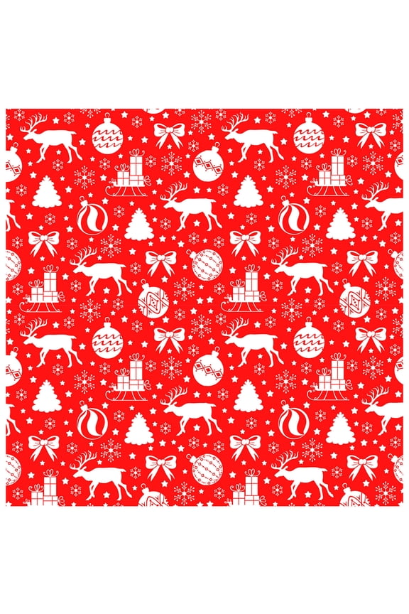 Christmas Vinyl Heat Transfer, Christmas Heat Transfer Vinyl Bundle for Cricut Iron On, HTV Print Vinyl Sheet, Xmas Craft Vinyl Bundle for DIY Fabric T-Shirt, Bag Hat Pillow Crafts