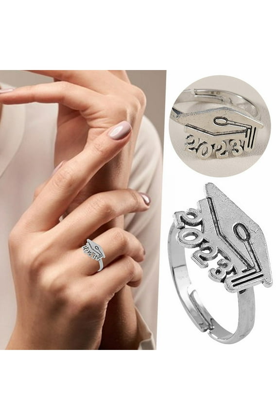 Class Of 2023 Graduation Ring Graduation Gifts Idea For Her Junior College High School Graduation Gift Alloy Ring For Class Of 2023 Graduates Students Available Ring