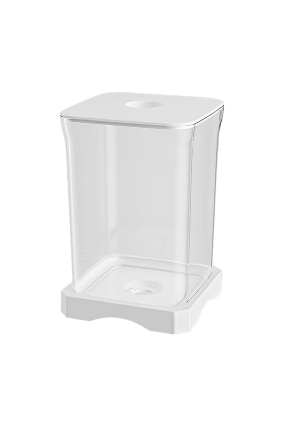 Classic Plastic Aquarium with White LED Lights Modern Compact Tank for Tabletop or Desktop Display, For Betta & Gold Fish, Aquarium