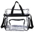 thumbnail image 1 of BNNG Clear Bag Stadium Approved, Clear Beach Lunch Bag for Work Sports Festival - 2 Handles, Adjustable Strap, Zipper Closure, Clear Transparent Lunch Bags For Men And Women, 1 of 7