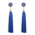 thumbnail image 1 of BNNG Colorful Tassel Earrings For Women Long Dangle Drop Statement Earrings Fashion Jewelry For Birthday Christmas Valentines Day Gift Female Halloween Playful Ear Danglers, 1 of 5