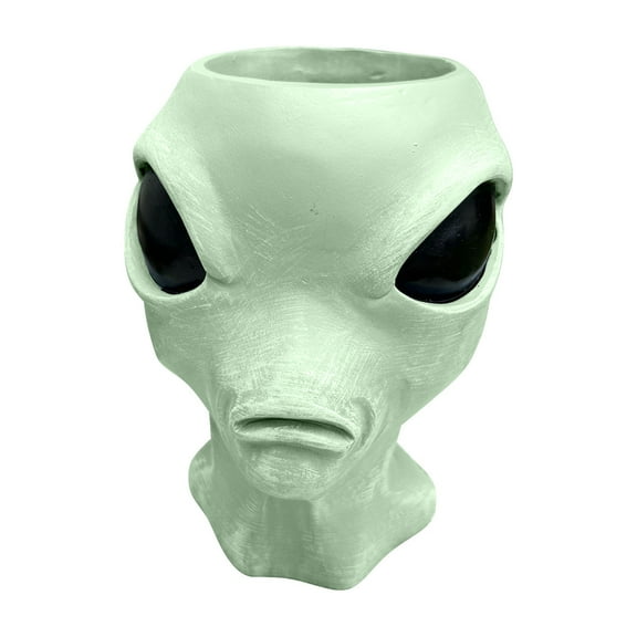 BNNG Creative Alien Shaped Flower Pots Home Furnishings Garden Windowsills Potted Decorations Resin Crafts And Ornaments Skull Shaped Ceramic Succulent Planter Pots Cute Cactus Planter Pots