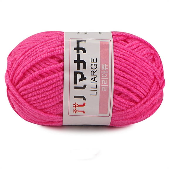 BNNG Crochet and Knitting Yarn for Beginners Yarn for Crocheting with Easy-to-See Stitches Chunky Cotton-Nylon Blend Easy Yarn Kit for Beginner Crocheting Set