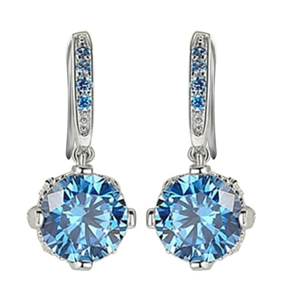 BNNG Crystal Dangle Earrings For Women Temperament Earrings Drop Earrings Simple Jewelry Earrings Hanging Ear Hooks Earrings Gift Female Halloween Cat Ear Pins Crystal Cluster Earrings For Women