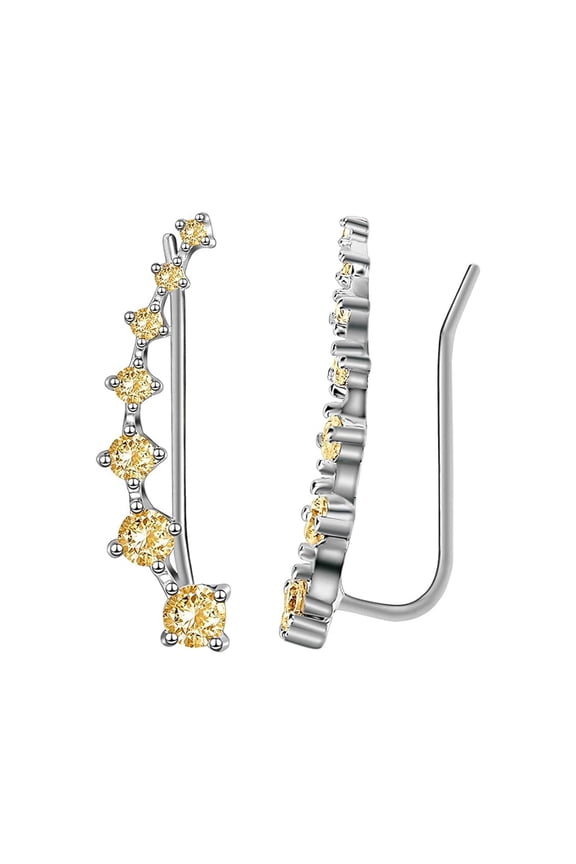 Crystal Stud Earrings For Women Bling Ear 7 Four Seven Star Zircon Jewelry French Ear Clip Women'S Halloween Pumpkin Ear Wraps Crystal Ear Cuff Earrings For Women