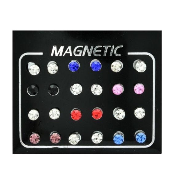 BNNG Crystal Stud Earrings For Women Women'S Modern Minimalist Ear Climbers 12Pairs/Set Unisex Rhinestone Inlaid Stud Earrings Non Piercing Jewelry Women'S Halloween Skeleton Ear Vines