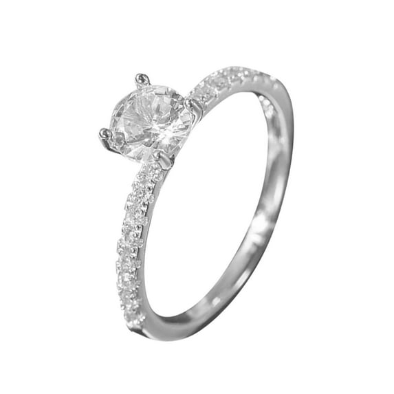 BNNG Cubic Zirconia Gemstone Octagon Ring Jewelry Wedding Ring Valentine's Day Ring Suitable As A Gift For Fans Friends And Relatives Solitaire Moissanite Engagement Ring