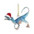 thumbnail image 1 of BNNG Cute Dinosaur Christmas Hangings 1 Pack Car Mirror Flat Pendant Decoration Dwarf Car Ornament Gift Christmas Dinosaur Statue Craft Pendant Car Accessories Decoration, 1 of 6