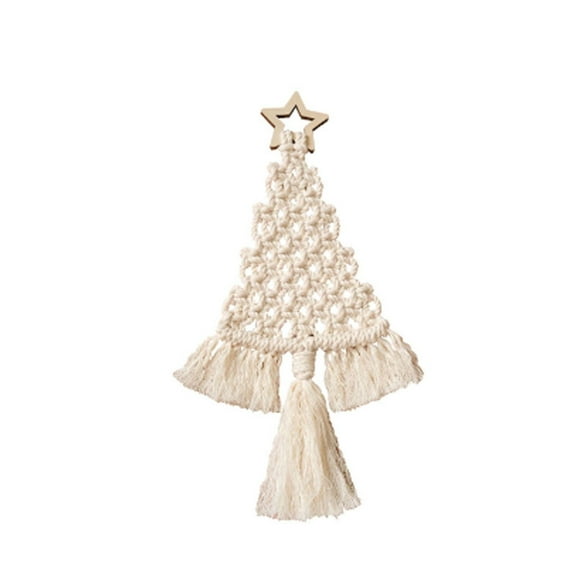 BNNG DIY Christmas Macrame Tree Christmas Tree Macrame Kit for Adults Macrame DIY Kit for Beginners with Written Instructions and Video for Christmas Tree Hanging Decor