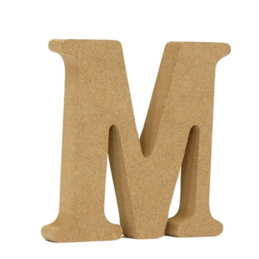 BNNG Designable Wood Letters Unfinished Wood Letters for Wall Decor Decorative Standing Letters Slices Sign Board Decoration for Craft Home Party Projects Wood Wooden Letters Alphabet Decorations