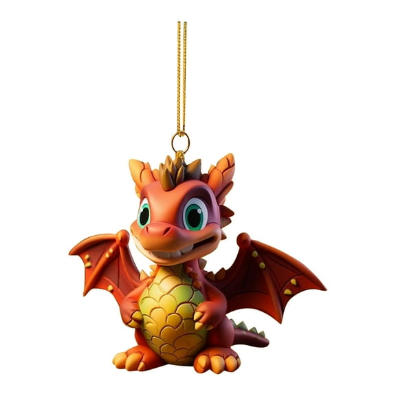 BNNG Dinosaur-Themed Holiday Decoration Dinosaur Christmas Tree Ornament Set Christmas Dragon Baby Egg Pendant Merry Christmas Home Decoration Christmas Ornaments 3D Printed Christmas Tree Decorations