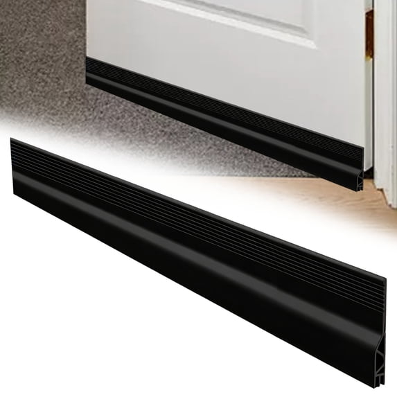 BNNG Door Draft Stopper, Adjustable Weather Stripping Seal for Cold Insulation, Bottom/Under Sweep for Exterior & Interior Doors, Seal Blocker Noise, 1.96x39.4 inches
