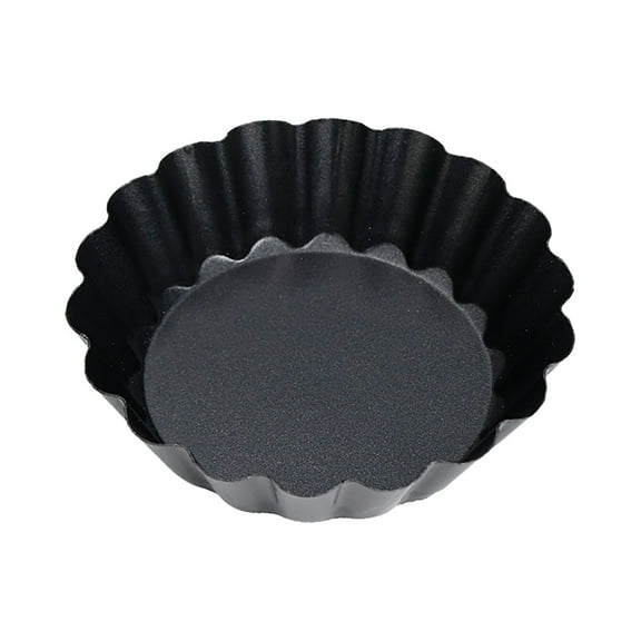BNNG Egg Tart Molds, Mini Carbon Steel Egg Tart Pans, Non-stick Reusable Egg Tart Shell, Cake Muffin Mold Tin Pan for Baking Cupcakes, Cookies, Pies, Pudding, Tartlet, Quiches