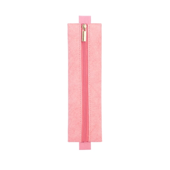 BNNG Elastic Pen Holder for Notebook, PU Leather Adjustable Pen Sleeve Pouch Bible Journaling Pens & Pencils Bag Notebook Pen-Sleeve Zipper Pouch for Planners Binders Book